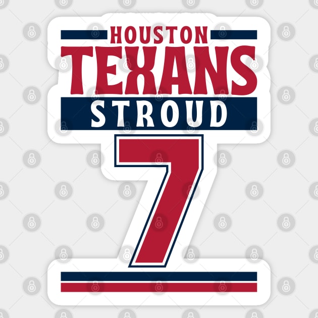 Houston Texans Stroud 7 Edition 3 Sticker by Astronaut.co